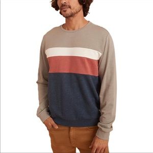 Marine Layer Jordan colorblock cotton pullover sweatshirt